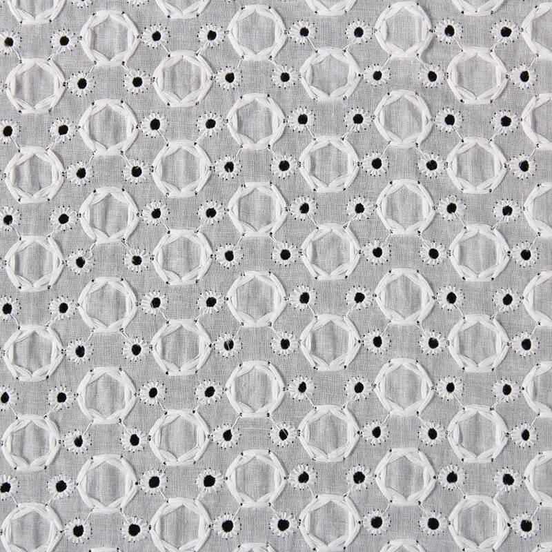 Cutwork Dress 100% Cotton Embroidered Fabric for Women's Wear Wholesal 6